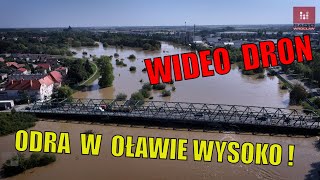 Odra w Oławie bardzo wysoko [upl. by Staten]