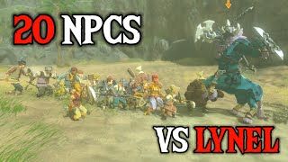 Can 20 NPCs Defeat a LYNEL  Zelda Tears of the Kingdom [upl. by Aniles]