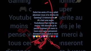 Voici larobase de sa chaîne YouTube  Gaming75Brawl music ad gaming astronomy [upl. by Orms]