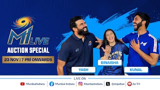 MI LIVE Auction Special 2025  Mumbai Indians [upl. by Einalem]