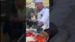 Live Cooking Seafood Paella in Lublins Old Town 🥘 [upl. by Sugihara189]