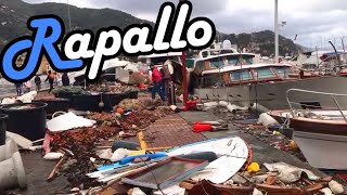 Unwetter in Italien  Zerstörung in Rapallo  Live Videos [upl. by Sucramraj]