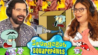 We Watched SPONGEBOB SEASON 3 EPISODE 7 AND 8 For the FIRST TIME DUO REACTION [upl. by Ruttger]