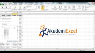 Excel Dersleri  Filtreleme İşlemleri [upl. by Jenette638]