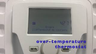 Baxi Luna Platinum Error Fault Code 110 Over temperatures thermostat Intant hot water boiler [upl. by Sato]