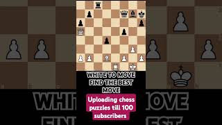 Uploading chess puzzles till 100 days  DAY63  chess shorts chessgame puzzle [upl. by Grati]