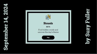 Strands Theme of the Day for September 14 2024 Elements of style [upl. by Trilby299]