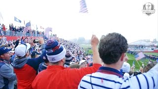 The Loudest Tee Shot in Golf  Ryder Cup 1st Tee [upl. by Wescott]