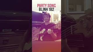 Party Song  Blink 182 Bass Cover [upl. by Novehs]