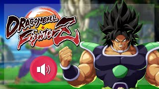 DRAGON BALL Fighterz  All Broly Sound Effects  Voice Clips [upl. by Amle]