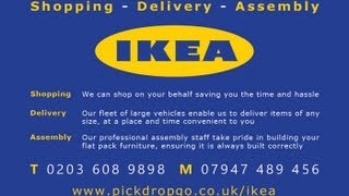 IKEA HEMNES Desk Assembly Instructions PICKDROPGO [upl. by Kauslick]