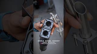 Double barrel exhaust with dual db killer now available 🤩bike exhaust sound shorts viral [upl. by Acim750]