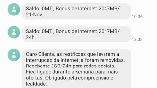 Como receber MB MEGABAYTS ILIMITADAS DE CADA CADA DIA [upl. by Cornel]