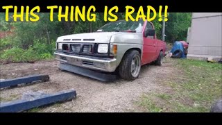 BOOSTED NISSAN D21 HARDBODY BUILD  Building The Intercooler Piping [upl. by Neb959]