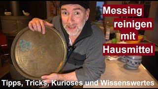 ✅Messing mit Hausmittel reinigen und polieren  GrünspanOxidation von Metall entfernen ohne Chemie [upl. by Nahte]