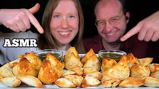 ASMR SAMOSA FEAST MUKBANG No Talking EATING SOUNDS [upl. by Skricki]