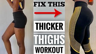 GET THICKER THIGHS AND CALVES BEGINNER LEG WORKOUT Results in 2 Weeks [upl. by Larimor567]