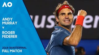 Andy Murray v Roger Federer Full Match  Australian Open 2014 Quarterfinal [upl. by Elleirbag]