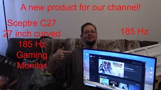 Sceptre C27 27 inch Curved 185 Hz Gaming Monitor [upl. by Shem323]