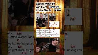 Gottes Wort ist wie Licht  UkuleleTutorial  44 Takt Picking [upl. by Susann]