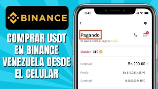 Cómo COMPRAR USDT En Binance Venezuela Desde El Celular [upl. by Endres9]