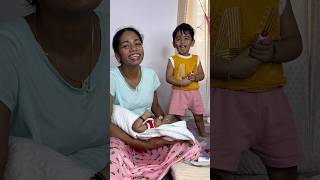 Relatable 🥰2 Year baby amp 2 months baby 🥰 shorts achayanarmyfamily [upl. by Eriha632]