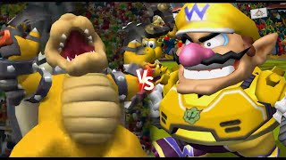 Mario Strikers Charged  Bowser Vs Wario [upl. by Alf]