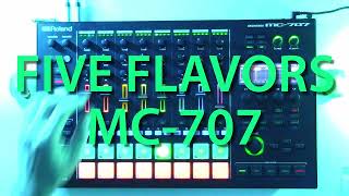 Roland MC707 Five Flavors 5 Short Jams [upl. by Notned921]