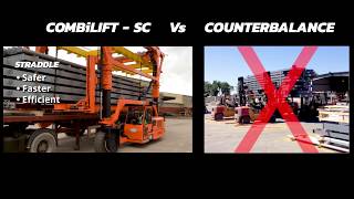 Combilift Straddle Carrier Handles Heavy Loads Safely amp Efficiently [upl. by Maiocco]