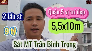 Quận 5 vị trí đẹp ngang 55x10m cách mặt tiền Trần Bình Trọng 30m chính chủ đi nước ngoài [upl. by Sandro]