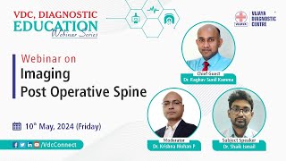 Webinar on “Imaging post operative spinequot [upl. by Darton]