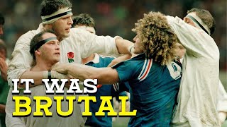 Rugbys Most Violent Match of ALL TIME  France vs England 1992 [upl. by Ailad]