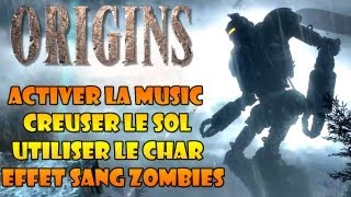 BO2 Zombies Origins Musique secrète Creuser le sol Utiliser le Char Effet du sang Zombie [upl. by Sausa]