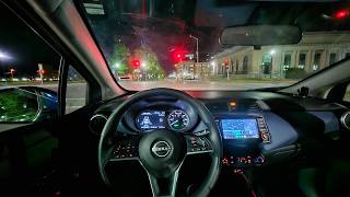 2024 Nissan Versa  Late Night POV Drive ASMR [upl. by Lertsek]