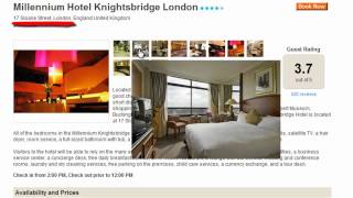 17 Sloane Street Knightsbridge London SW1X 9NU Millennium Hotel Knightsbridge Londonmp4 [upl. by Idhem323]