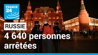 Plusieurs milliers de manifestants contre la guerre en Ukraine arrêtés en Russie • FRANCE 24 [upl. by Nyrmak]