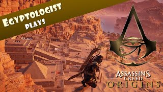 Hatshepsut and Deir elBahri  Egyptologist plays ASSASSINS CREED ORIGINS  Education Series [upl. by Assennev]