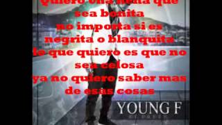 La Celosa Young F Lyrics  Letra [upl. by Guilbert734]