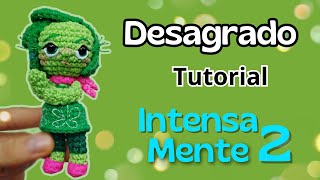 intensamente 2 DESAGRADO crochet tutorial paso a paso amigurumi [upl. by Hollister]