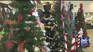 40 trees on display for Yuletree Jubilee Tree Festival in West Springfield [upl. by Alicirp]