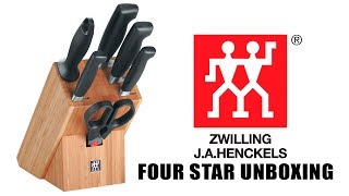 Zwilling JA Henckels Four Star Vier Sterne Block set 6 pcs unboxing [upl. by Dibrin]