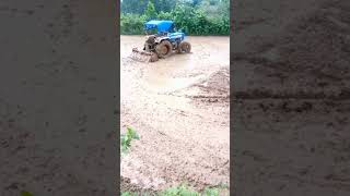 New holland tractor 3230 ll rotavator working video ll tractor video ll [upl. by Sad]