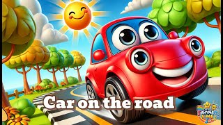 Sing Along The Car on the Road Goes Vroom Vroom  Fun Kids Song 🎤 🚗 [upl. by Eintruoc]