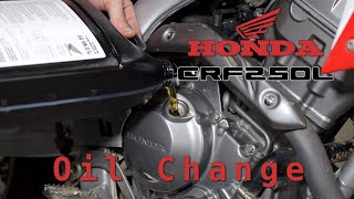 Oil Change  Honda CRF250L [upl. by Acireh306]