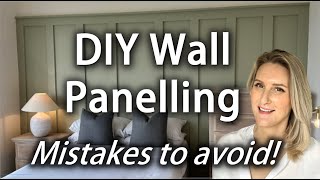 DIY wall panel wainscoting installation how to tutorial MDF panelling bespoke panelling [upl. by Yalahs824]