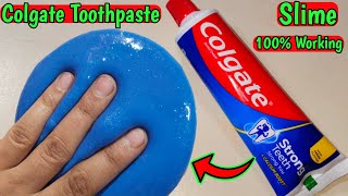 How To Make Slime With Colgate Toothpaste at home l How to make slime at home Toothpaste slime asmr [upl. by Elatsyrc436]