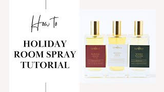 How To Holiday Room Spray Tutorial  Easy 3 Ingredient Crystal Clear Recipe [upl. by Tine]