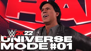 WWE 2K22  Universe Mode  BISCHOFFS BACK  01 [upl. by Thenna]