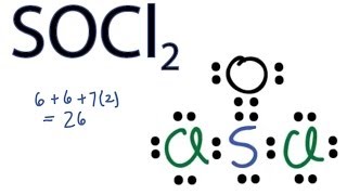 SOCl2 Lewis Structure  How to Draw the Lewis Structure for SOCl2 [upl. by Ahswat309]