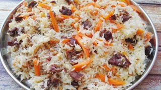 Uzbekistan Plov Easy Recipe [upl. by Anaerb]